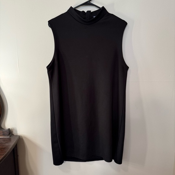 Missguided Black Sheath Midi Dress with Mock Neck for Cocktail - Picture 1 of 3